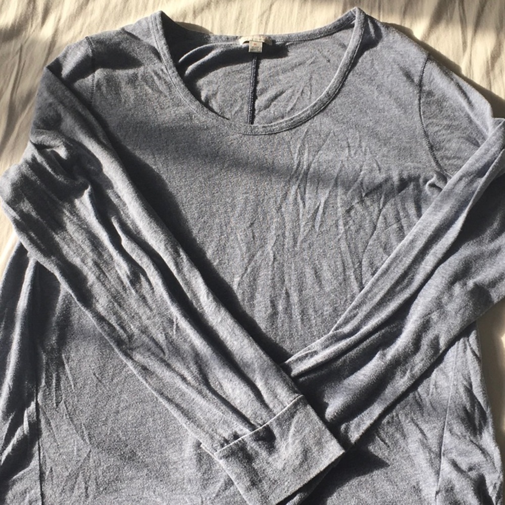 Light purple long sleeve tee shirt